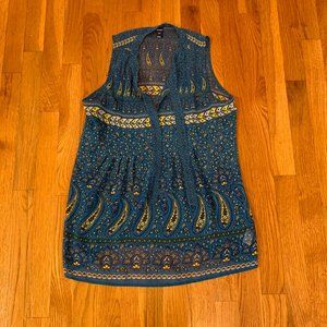 Sheer Sleeveless Blouse